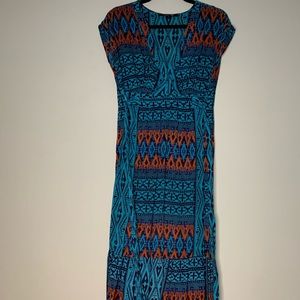 Global Printed Maxi Dress